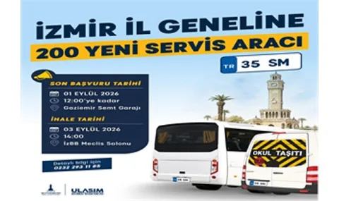 İzmir Büyükşehir 400 Yeni Servis Aracı Plakası İçin İhaleye Çıkıyor