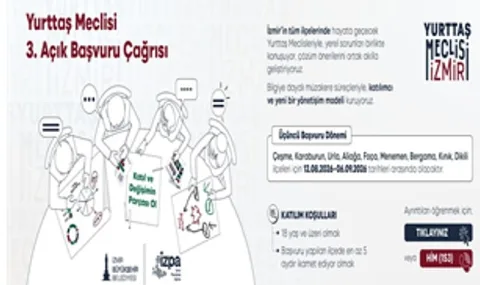 İzmir'de Yurttaş Meclisi Üçüncü Dönem Başvuruları Başladı