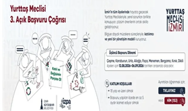 İzmir'de Yurttaş Meclisi Üçüncü Dönem Başvuruları Başladı