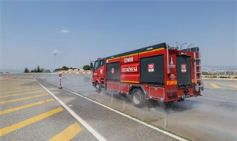 İzmir İtfaiyesinin Yeni Şoförleri Zorlu Sürüş Eğitiminden Geçiyor