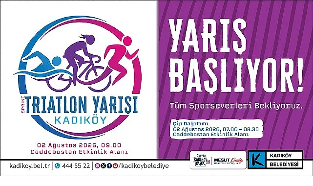 Kadıköy Sprint Triatlonu'nda Büyük Heyecan: 500 Sporcu Yarışacak