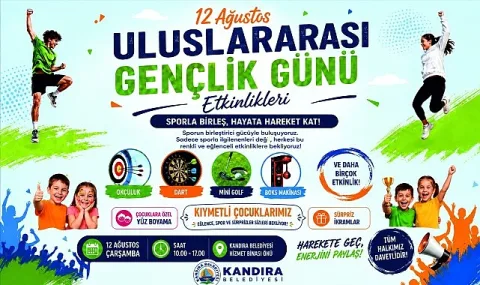 Kandıra'da 12 Ağustos Gençlik Günü'ne Özel Renkli Kutlama