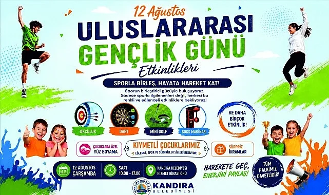 Kandıra'da 12 Ağustos Gençlik Günü'ne Özel Renkli Kutlama
