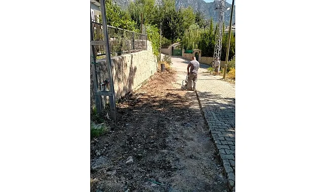 Kemer Belediyesi Altyapı Çalışmalarını Aralıksız Sürdürüyor