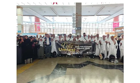 Konya'dan Kutsal Topraklara İlk Vefa Umresi Kafilesi Uğurlandı