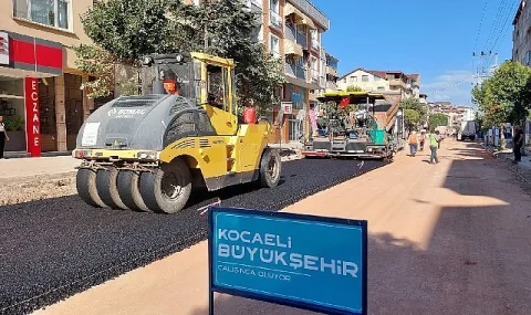 Körfez Mehmet Akif Ersoy Caddesi Baştan Sona Yenileniyor