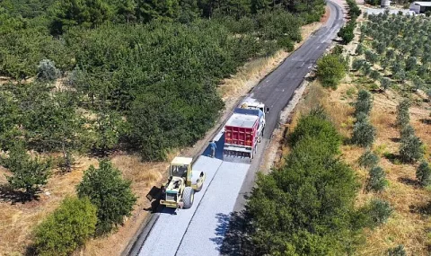 Manisa Büyükşehir'den Gördes'te 14 Kilometrelik Yol Asfaltlaması Tamamlanıyor