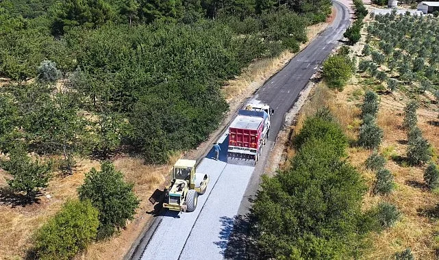 Manisa Büyükşehir'den Gördes'te 14 Kilometrelik Yol Asfaltlaması Tamamlanıyor