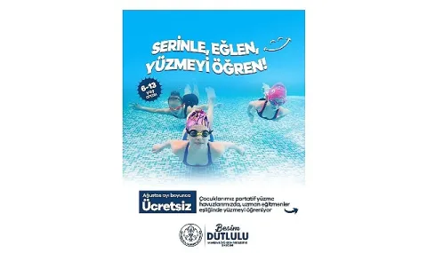 Manisa'da Çocuklara Yaz Boyunca Ücretsiz Yüzme Eğitimi Başladı