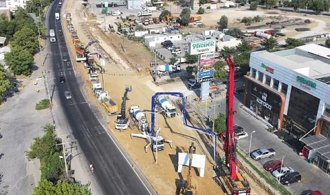 Manisa'nın Turgutlu İlçesinde Ergenekon Köprülü Kavşağı'nın Temeli Atıldı