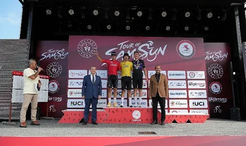Tour of Samsun'un İlk Etabına Türk Bisikletçiler Damga Vurdu