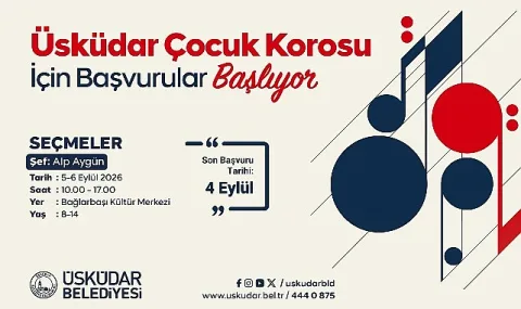 Üsküdar Çocuk Korosu Gelecek Sezon İçin Yetenekli Sesleri Bekliyor