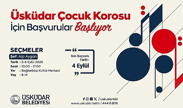 Üsküdar Çocuk Korosu Gelecek Sezon İçin Yetenekli Sesleri Bekliyor