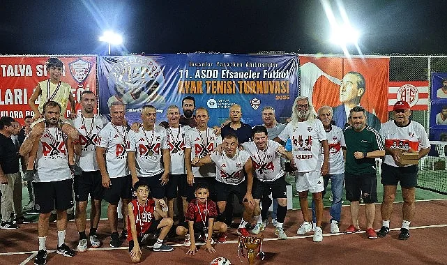 11. ASDD Efsaneler Futbol Ayak Tenisi Turnuvası Tamamlandı: Şampiyon 4x4 Gym Sport Center