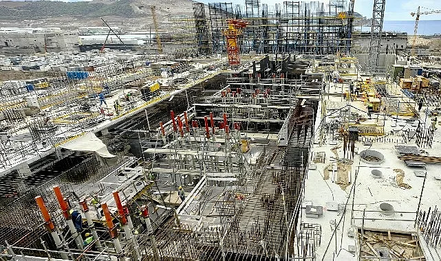 Akkuyu NGS 4. Ünitede Makine Dairesi Beton Dökümü Tamamlandı
