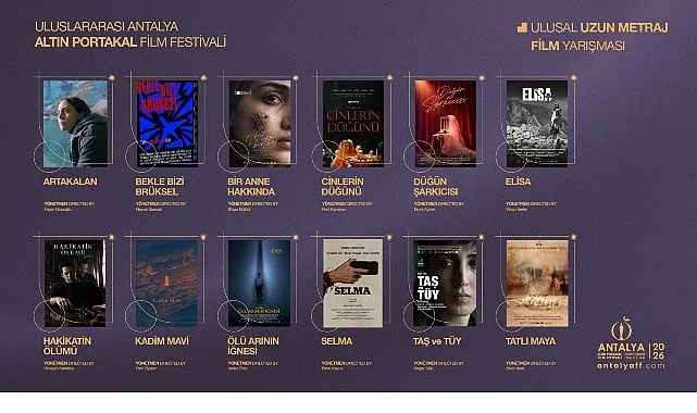 Antalya Altın Portakal'da Ulusal Uzun Metraj Film Yarışması Finalistleri Açıklandı