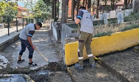 Kocaeli Büyükşehir'den Mezarlıklara Titiz Bakım: Huzurlu Ziyaretler İçin