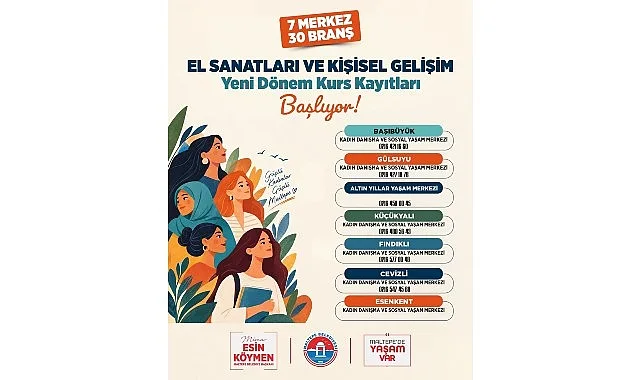 Maltepe Belediyesi Kadınlara Ücretsiz Kurs Kayıtlarını Başlattı