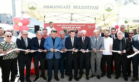 Osmangazi'de Emek Adnan Menderes Mahallesi Yeni Pazar Alanına Kavuştu