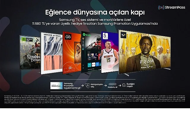 Samsung'dan StreamPass Kampanyası: 11.500 TL'ye Varan Eğlence Fırsatı