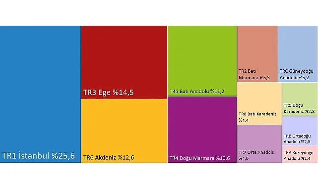 2025 Hanehalkı Tüketim Harcaması Bölgelere Göre Analiz Edildi