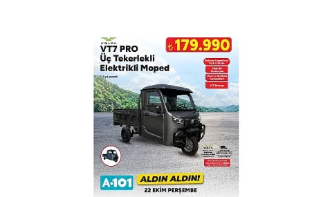 A101'de Moped ve Teknoloji Ürünlerine İndirimli Fiyatlar