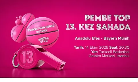 Anadolu Efes, Bayern Münih'i Ağırlarken Pembe Top 13. Kez Havalanacak