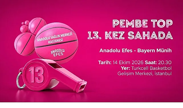 Anadolu Efes, Bayern Münih'i Ağırlarken Pembe Top 13. Kez Havalanacak