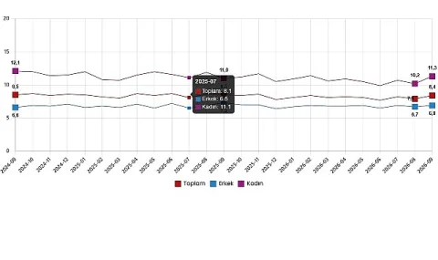 Eylül 2026 İşgücü Verileri: İşsizlik Oranı %8,4'e Yükseldi