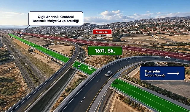 İzmir Büyükşehir'den Çiğli ve Karşıyaka Arasına 950 Metrelik Yeni Bağlantı Yolu