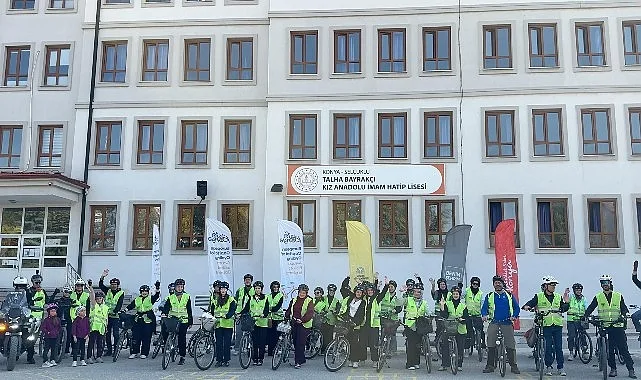 Konya'da Bisiklet Dostu Okul Projesi Öğrencileri Pedal Çevirdi