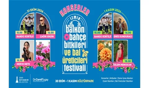 Kültürpark'ta 4. Balkon-Bahçe ve Bal Festivali Başlıyor