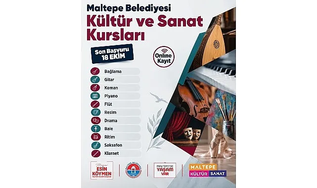 Maltepe Belediyesi Sanat Kursları Yeni Dönem Kayıtlarını Başlattı