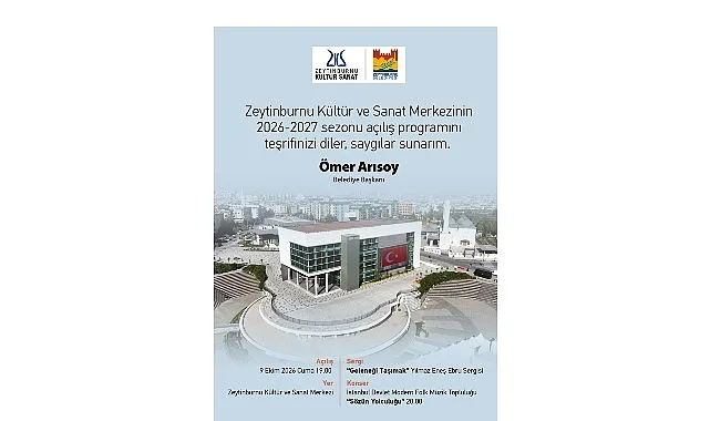 Zeytinburnu Kültür Sanat'ta 2026-2027 Sezonu 9 Ekim'de Başlıyor