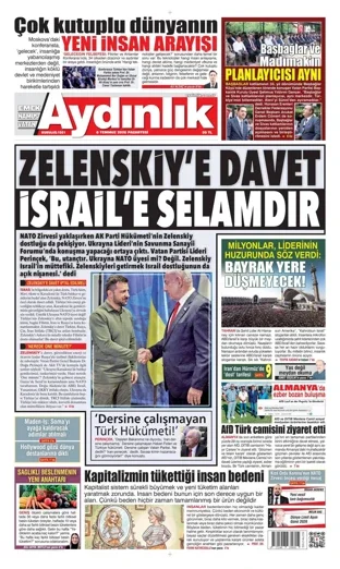 Aydınlık Gazetesi 6 Temmuz 2026 günün manşeti
