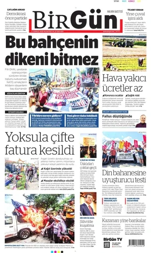 Birgün Gazetesi 6 Temmuz 2026 günün manşeti