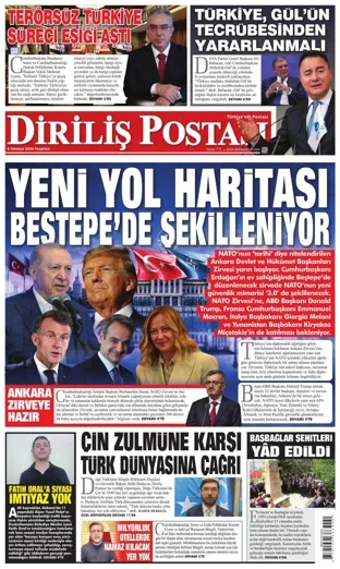 Diriliş Postası Gazetesi 6 Temmuz 2026 günün manşeti
