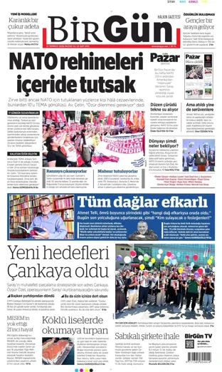 Birgün Gazetesi 12 Temmuz 2026 günün manşeti