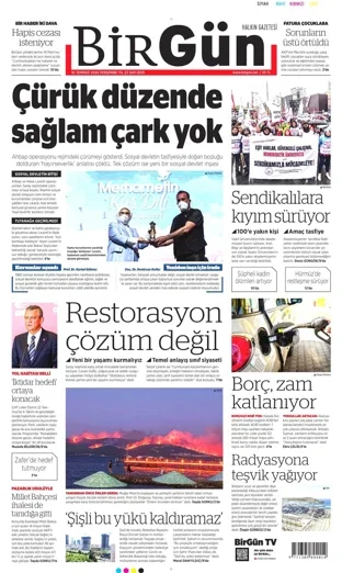 Birgün Gazetesi 16 Temmuz 2026 günün manşeti