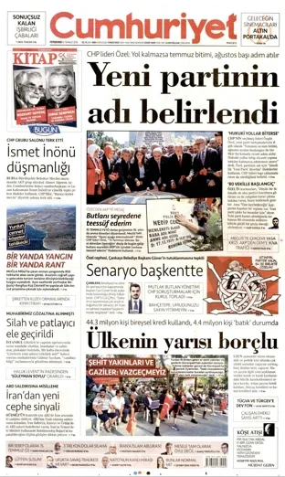 Cumhuriyet Gazetesi 16 Temmuz 2026 günün manşeti