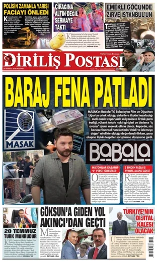 Diriliş Postası Gazetesi 20 Temmuz 2026 günün manşeti