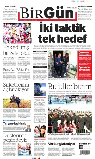 Birgün Gazetesi 21 Temmuz 2026 günün manşeti