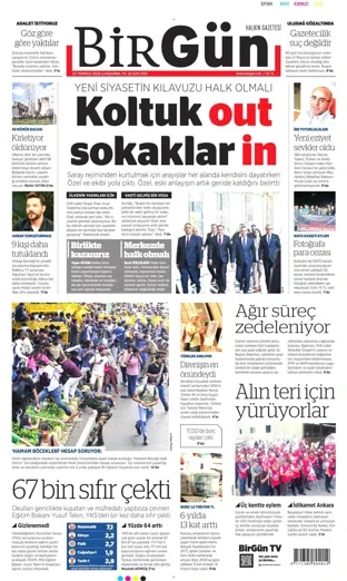 Birgün Gazetesi 22 Temmuz 2026 günün manşeti