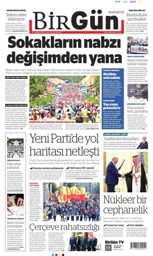 Birgün Gazetesi 24 Temmuz 2026 günün manşeti