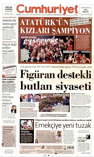 Cumhuriyet Gazetesi 27 Temmuz 2026 günün manşeti