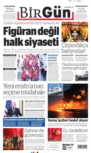 Birgün Gazetesi 28 Temmuz 2026 günün manşeti