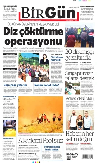 Birgün Gazetesi 30 Temmuz 2026 günün manşeti