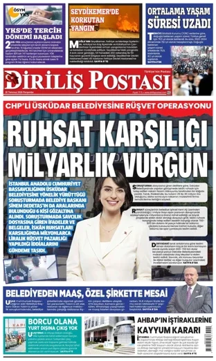 Diriliş Postası Gazetesi 30 Temmuz 2026 günün manşeti