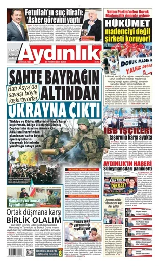 Aydınlık Gazetesi 31 Temmuz 2026 günün manşeti