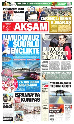 Akşam Gazetesi 1 Ağustos 2026 günün manşeti